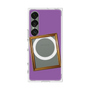 プレミアムスクエアケース with SnapMag［ Photo Frame - Purple ］