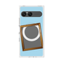 プレミアムスクエアケース with SnapMag［ Photo Frame - Light Blue ］