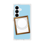 プレミアムスクエアケース with SnapMag［ Photo Frame - Light Blue ］