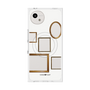 プレミアムスクエアケース with SnapMag［ Photo Frames - White ］