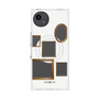 プレミアムスクエアケース with SnapMag［ Photo Frames - White ］