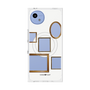 プレミアムスクエアケース with SnapMag［ Photo Frames - White ］