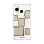 プレミアムスクエアケース with SnapMag［ Photo Frames - White ］