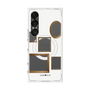 プレミアムスクエアケース with SnapMag［ Photo Frames - White ］
