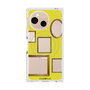 プレミアムスクエアケース with SnapMag［ Photo Frames - Yellow ］
