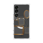 プレミアムスクエアケース with SnapMag［ Photo Frames - Gray ］