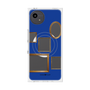 プレミアムスクエアケース with SnapMag［ Photo Frames - Blue ］
