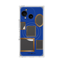 プレミアムスクエアケース with SnapMag［ Photo Frames - Blue ］