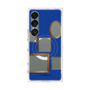 プレミアムスクエアケース with SnapMag［ Photo Frames - Blue ］