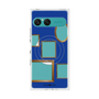 プレミアムスクエアケース with SnapMag［ Photo Frames - Blue ］