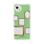 プレミアムスクエアケース with SnapMag［ Photo Frames - Light Green ］