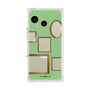 プレミアムスクエアケース with SnapMag［ Photo Frames - Light Green ］