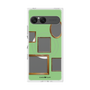 プレミアムスクエアケース with SnapMag［ Photo Frames - Light Green ］