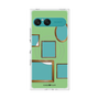 プレミアムスクエアケース with SnapMag［ Photo Frames - Light Green ］