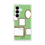 プレミアムスクエアケース with SnapMag［ Photo Frames - Light Green ］