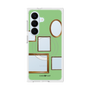 プレミアムスクエアケース with SnapMag［ Photo Frames - Light Green ］