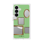 プレミアムスクエアケース with SnapMag［ Photo Frames - Light Green ］