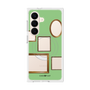 プレミアムスクエアケース with SnapMag［ Photo Frames - Light Green ］