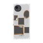 プレミアムスクエアケース with SnapMag［ Photo Frames - Light Gray ］