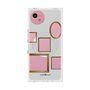 プレミアムスクエアケース with SnapMag［ Photo Frames - Light Gray ］