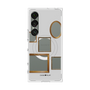 プレミアムスクエアケース with SnapMag［ Photo Frames - Light Gray ］