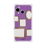 プレミアムスクエアケース with SnapMag［ Photo Frames - Purple ］