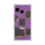 プレミアムスクエアケース with SnapMag［ Photo Frames - Purple ］
