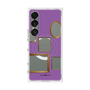 プレミアムスクエアケース with SnapMag［ Photo Frames - Purple ］