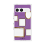 プレミアムスクエアケース with SnapMag［ Photo Frames - Purple ］