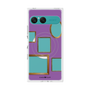 プレミアムスクエアケース with SnapMag［ Photo Frames - Purple ］