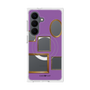 プレミアムスクエアケース with SnapMag［ Photo Frames - Purple ］