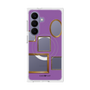 プレミアムスクエアケース with SnapMag［ Photo Frames - Purple ］