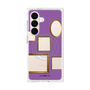 プレミアムスクエアケース with SnapMag［ Photo Frames - Purple ］