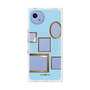 プレミアムスクエアケース with SnapMag［ Photo Frames - Light Blue ］