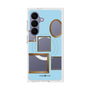 プレミアムスクエアケース with SnapMag［ Photo Frames - Light Blue ］
