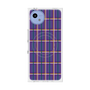 プレミアムスクエアケース with SnapMag［ Tartan Check - Purple ］