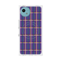 プレミアムスクエアケース with SnapMag［ Tartan Check - Purple ］