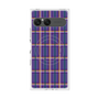 プレミアムスクエアケース with SnapMag［ Tartan Check - Purple ］