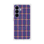 プレミアムスクエアケース with SnapMag［ Tartan Check - Purple ］