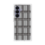 プレミアムスクエアケース with SnapMag［ Tartan Check - Gray ］