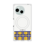 プレミアムスクエアケース with SnapMag［ CASEPLAY Tartan Check - Yellow ］