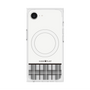 プレミアムスクエアケース with SnapMag［ CASEPLAY Tartan Check - Gray ］