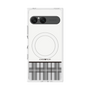 プレミアムスクエアケース with SnapMag［ CASEPLAY Tartan Check - Gray ］