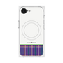 プレミアムスクエアケース with SnapMag［ CASEPLAY Tartan Check - Purple ］