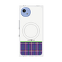 プレミアムスクエアケース with SnapMag［ CASEPLAY Tartan Check - Purple ］