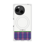 プレミアムスクエアケース with SnapMag［ CASEPLAY Tartan Check - Purple ］