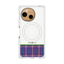 プレミアムスクエアケース with SnapMag［ CASEPLAY Tartan Check - Purple ］