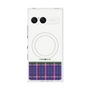 プレミアムスクエアケース with SnapMag［ CASEPLAY Tartan Check - Purple ］