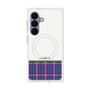 プレミアムスクエアケース with SnapMag［ CASEPLAY Tartan Check - Purple ］