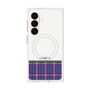 プレミアムスクエアケース with SnapMag［ CASEPLAY Tartan Check - Purple ］